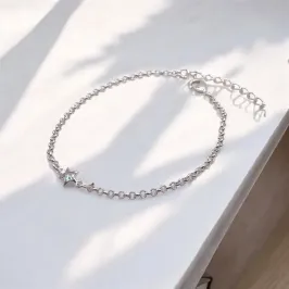 PULSEIRA ELO CORRENTE COM PINGENTE ESTRELA LISA