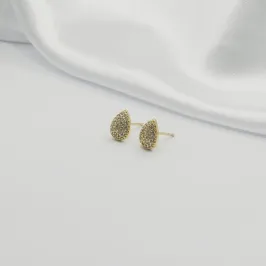 BRINCO GOTA EM ZIRCÔNIA CRISTAL M