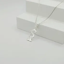 COLAR VENEZIANA COM PINGENTE FILHO VAZADO LISO