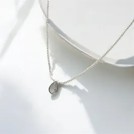 COLAR VENEZIANA COM PINGENTE GOTA CRISTAL