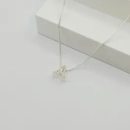 COLAR VENEZIANA COM PINGENTE LETRA A EM ZIRCÔNIA CRISTAL