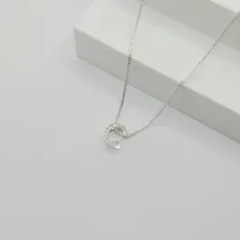 COLAR VENEZIANA COM PINGENTE LETRA C EM ZIRCÔNIA CRISTAL
