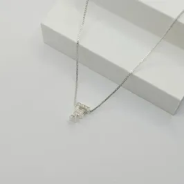 COLAR VENEZIANA COM PINGENTE LETRA F EM ZIRCÔNIA CRISTAL