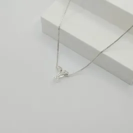 COLAR VENEZIANA COM PINGENTE LETRA Y EM ZIRCÔNIA CRISTAL