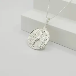 COLAR VENEZIANA COM PINGENTE MEDALHA 3 ANJOS