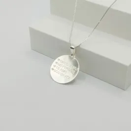 COLAR VENEZIANA COM PINGENTE MEDALHA HO'OPONOPONO