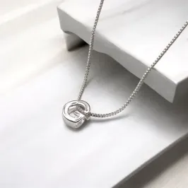 COLAR VENEZIANA PINGENTE LETRA G LISO