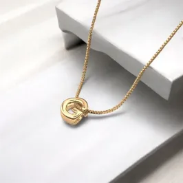 COLAR VENEZIANA PINGENTE LETRA G LISO