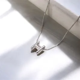 COLAR VENEZIANA PINGENTE LETRA H LISO