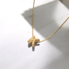 COLAR VENEZIANA PINGENTE LETRA K LISO