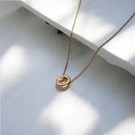 COLAR VENEZIANA PINGENTE LETRA O LISO