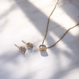 CONJUNTO CORRENTE VENEZIANA PONTO DE LUZ CRISTAL