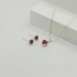 CONJUNTO VENEZIANA COM PONTO DE LUZ CORAÇÃO VERMELHO