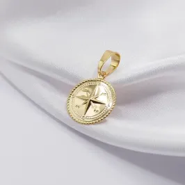 PINGENTE BÚSSOLA DETALHADA