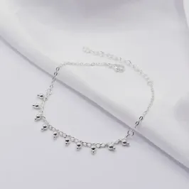 Tornozeleira com Charms de Mini Esferas