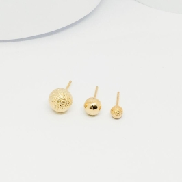BRINCO TRIO DE BOLA DIAMANTADA E LISA