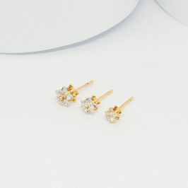 BRINCO TRIO DE ESTRELA CRISTAL