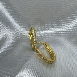 ARGOLA EM U CRAVEJADA