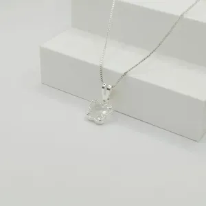 COLAR VENEZIANA COM PINGENTE BORBOLETA EM ZIRCÔNIA CRISTAL