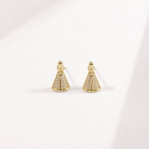 BRINCO NOSSA SENHORA APARECIDA PEDRINHAS BRANCAS