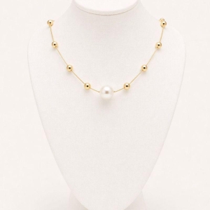 COLAR  BOLINHA + PEROLA