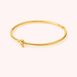 BRACELETE  DOURADO COM FECHO MOSQUETAO