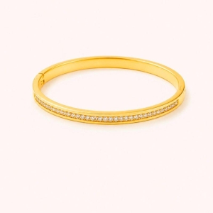 BRACELETE EM PRATA COM ZIRCONIA BRANCA FINA