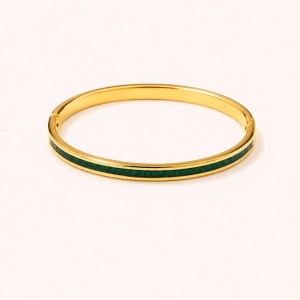 BRACELETE EM ZIRCONIA VERDE FINA