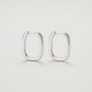 BRINCO ARGOLINHA QUADRADA LISA (19MM)
