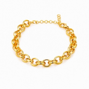 PULSEIRA ELO PORTUGUES DOURADA