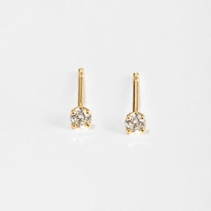 BRINCO REDONDO FUNILADO ZIRCONIA CRISTAL DE 3MM