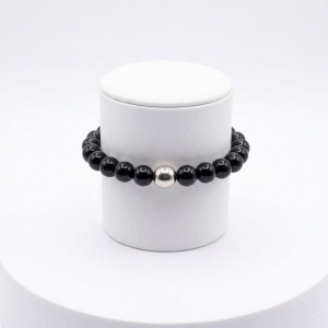 PULSEIRA DE VIDRO PRETA