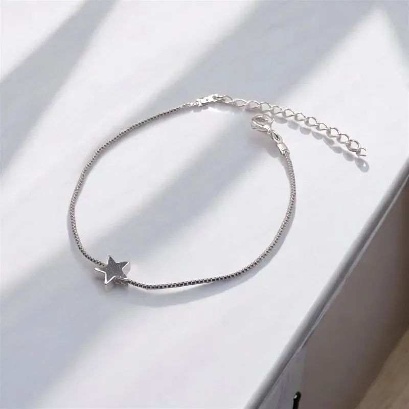 PULSEIRA VENEZIANA COM PINGENTE ESTRELA LISA