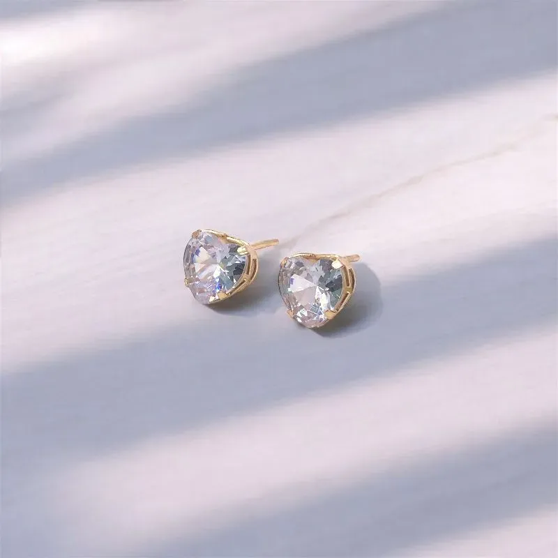 BRINCO PONTO DE LUZ CORAÇÃO ZIRCONIA CRISTAL