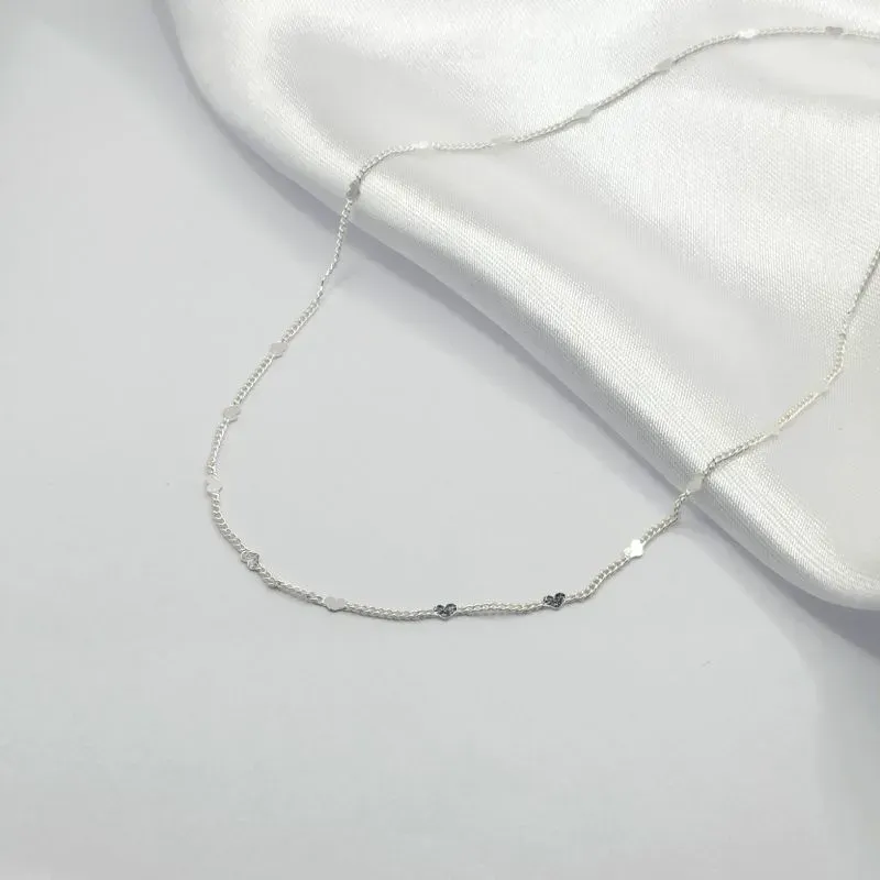 COLAR VENEZIANA COM MINI CORAÇÕES EM CHAPA