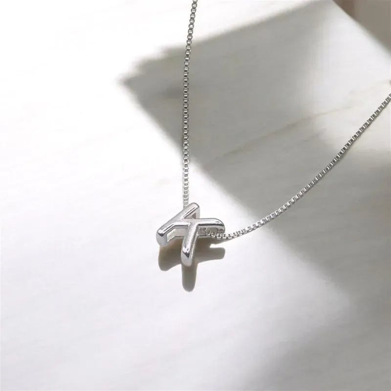 COLAR VENEZIANA PINGENTE LETRA K LISO