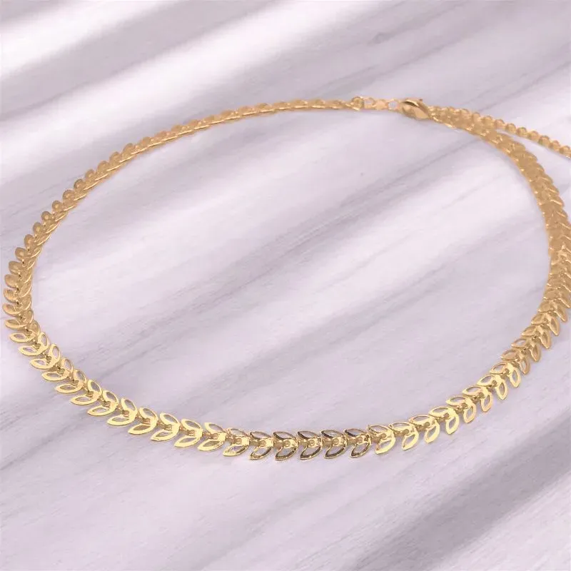 CHOKER ESCAMA VAZADO E LISO