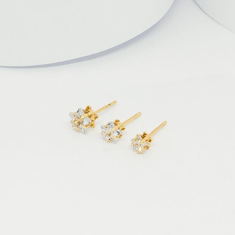 BRINCO TRIO DE ESTRELA CRISTAL