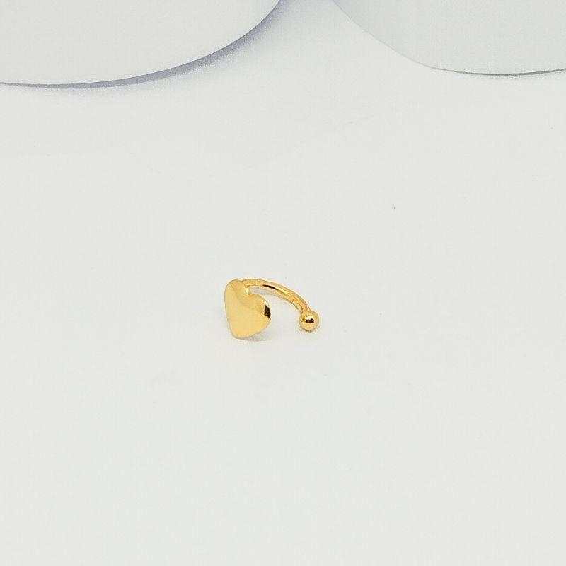 PIERCING FAKE COM CORAÇÃO LISO
