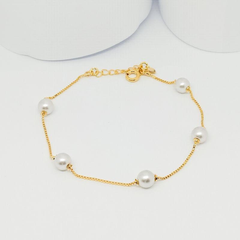 PULSEIRA VENEZIANA COM PÉROLA