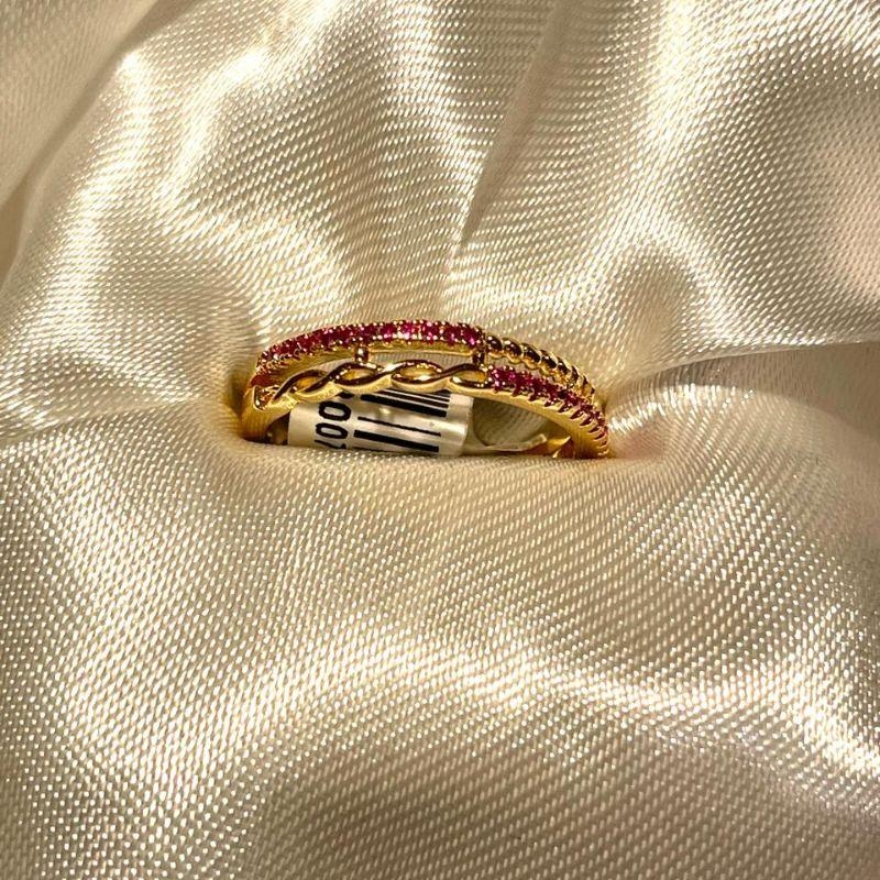 ANEL CRAVEJ ZIRCONIAS  FUCCIA /FIOS