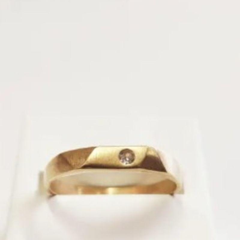 COL006-ANEL APARADOR C/1 ZIRCONIA + BASE RETA