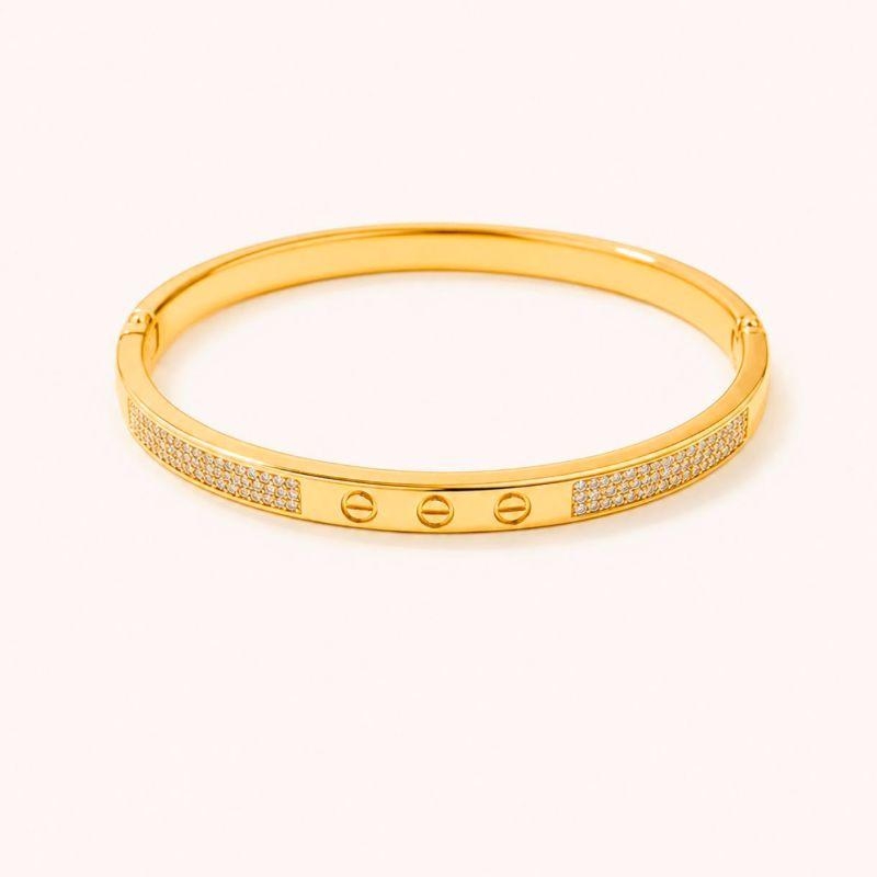 BRACELETE EM ZIRCONIA BRANCA FINA CARTIE