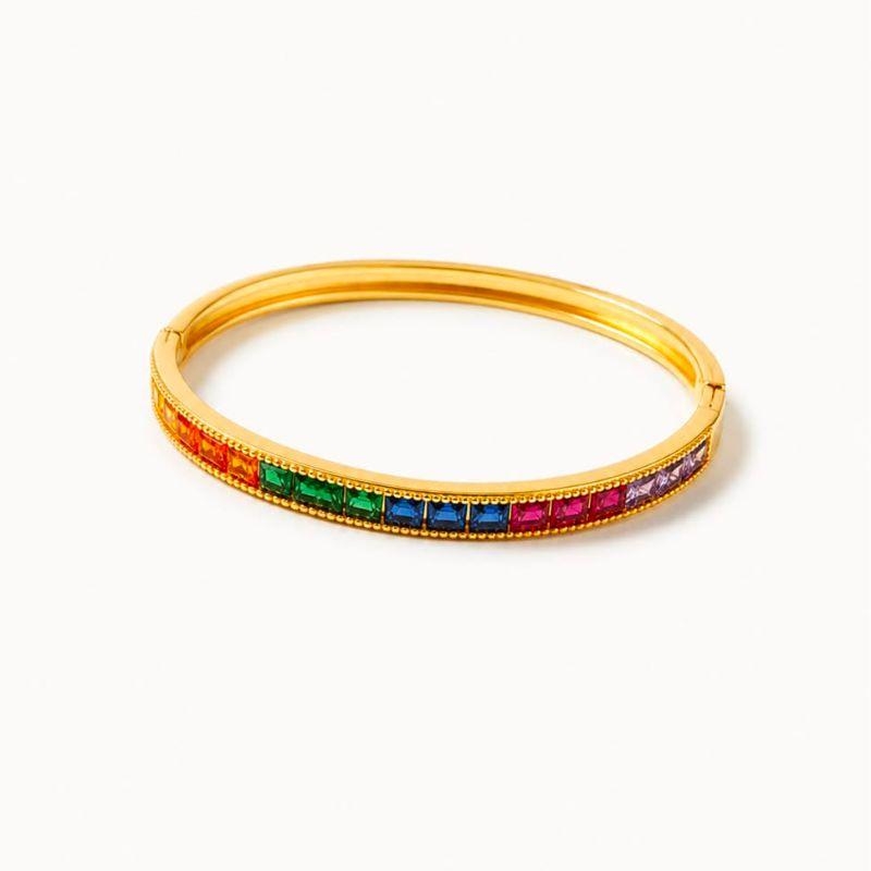 BRACELETE EM ZIRCONIA COLORIDA