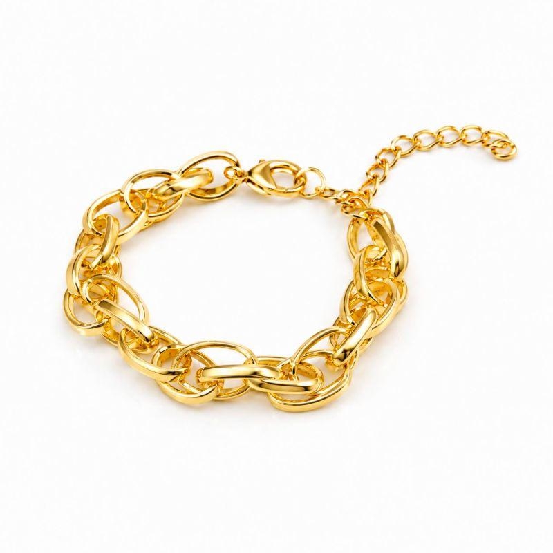 PULSEIRA ELO DUPLO DOURADA