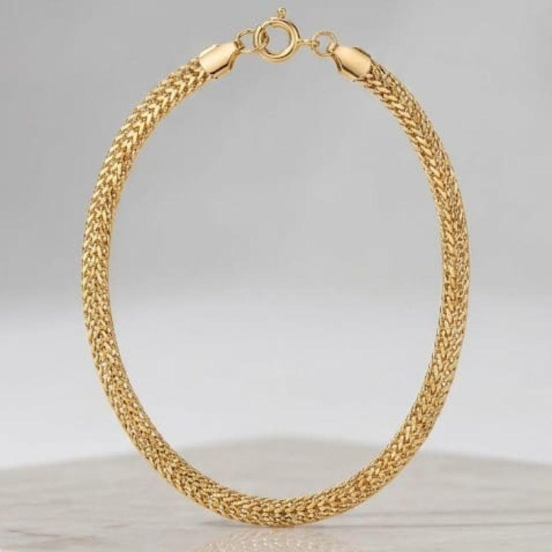 PULSEIRA MALHA DUPLA COM ELOS 3 MM