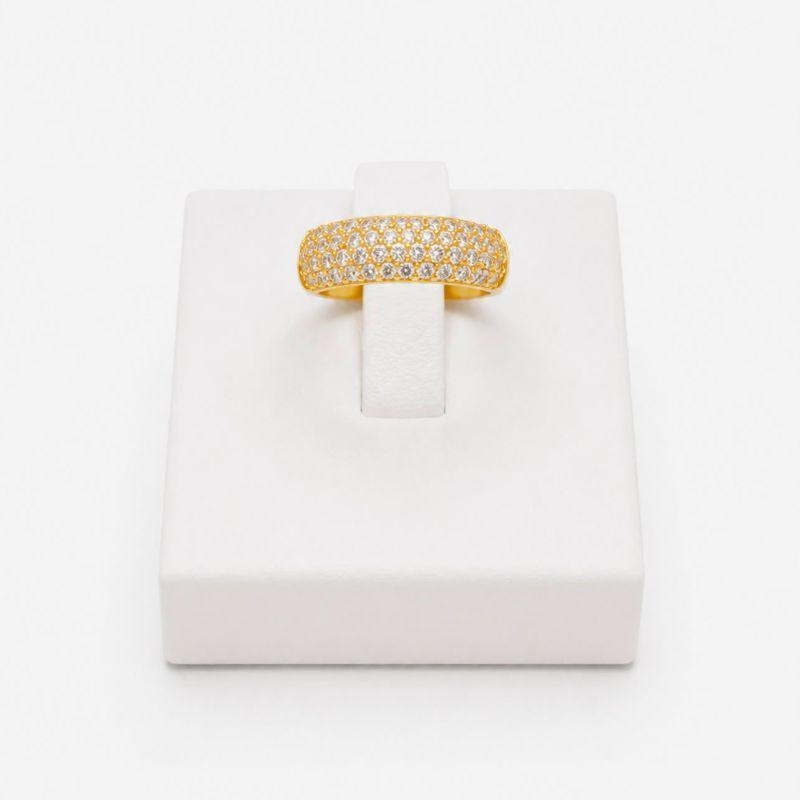 ANEL  CRISTAL COM 4 FILEIRAS DE ZIRCONIA