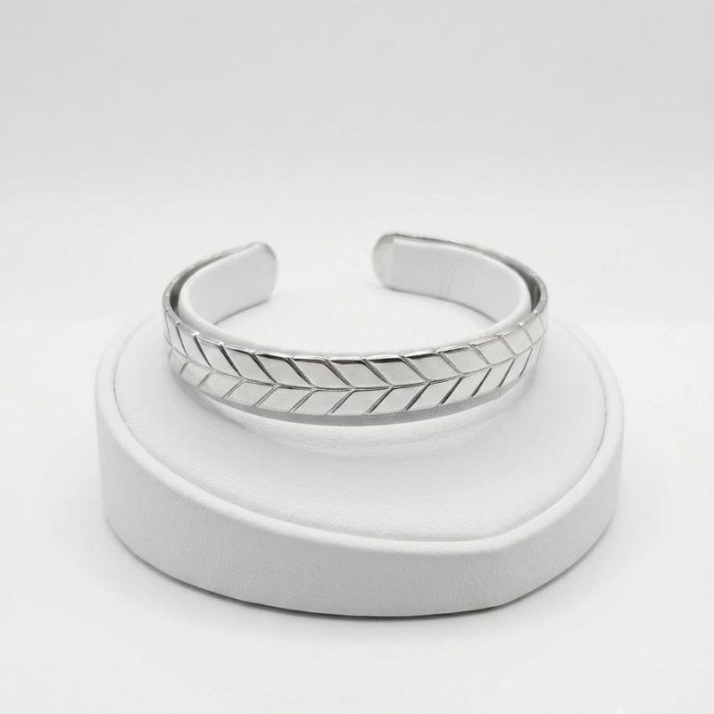 BRACELETE DE AÇO ESCAMA DE PEIXE