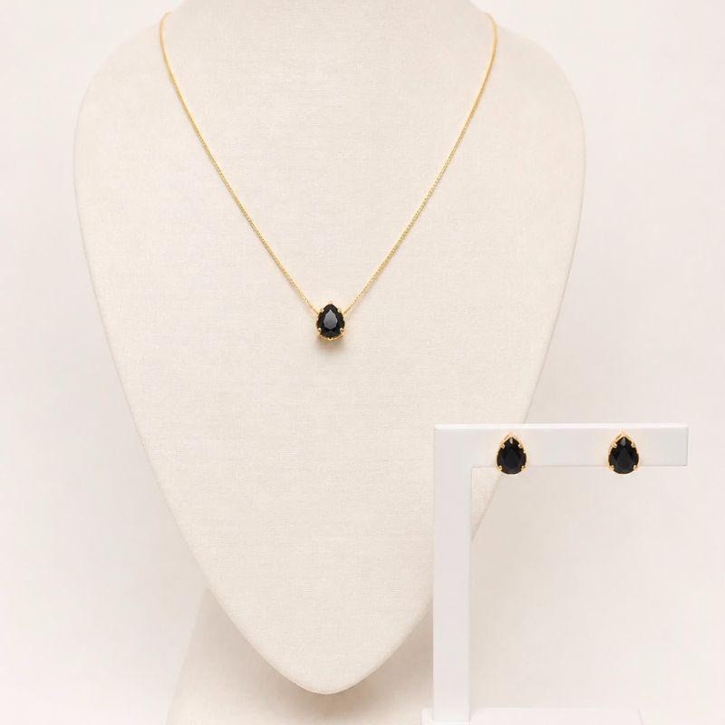 CONJUNTO DE PEDRA PRETA