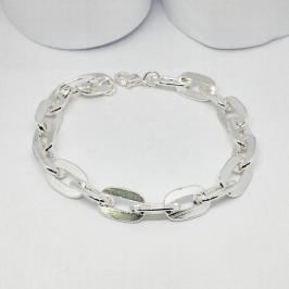 PULSEIRA ELO OVAL GRANDE E LISO PULSEIRA ELO OVAL GRANDE E LISO